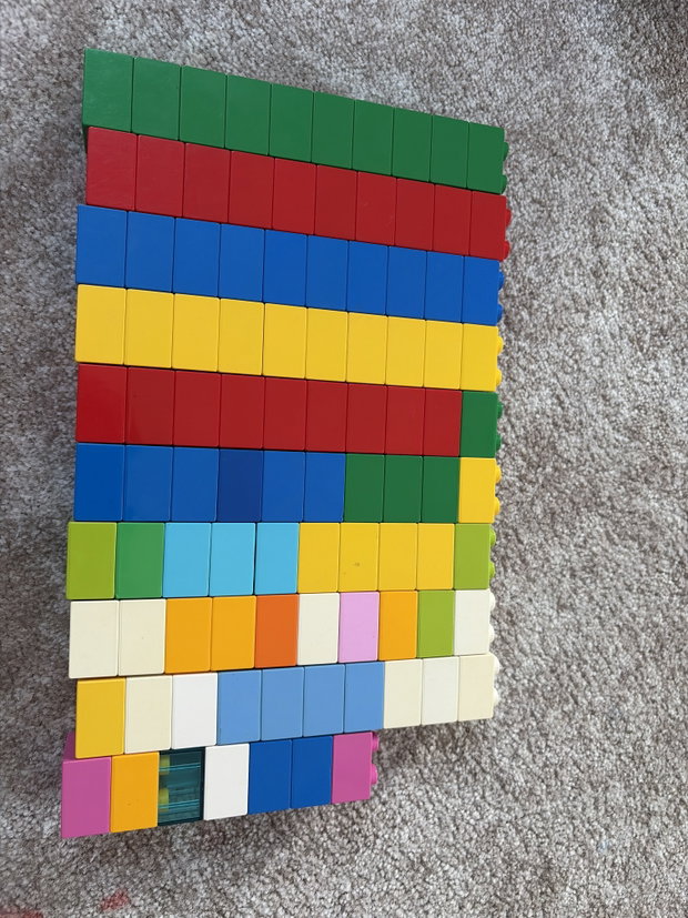 97x Lego Duplo Steine 4er