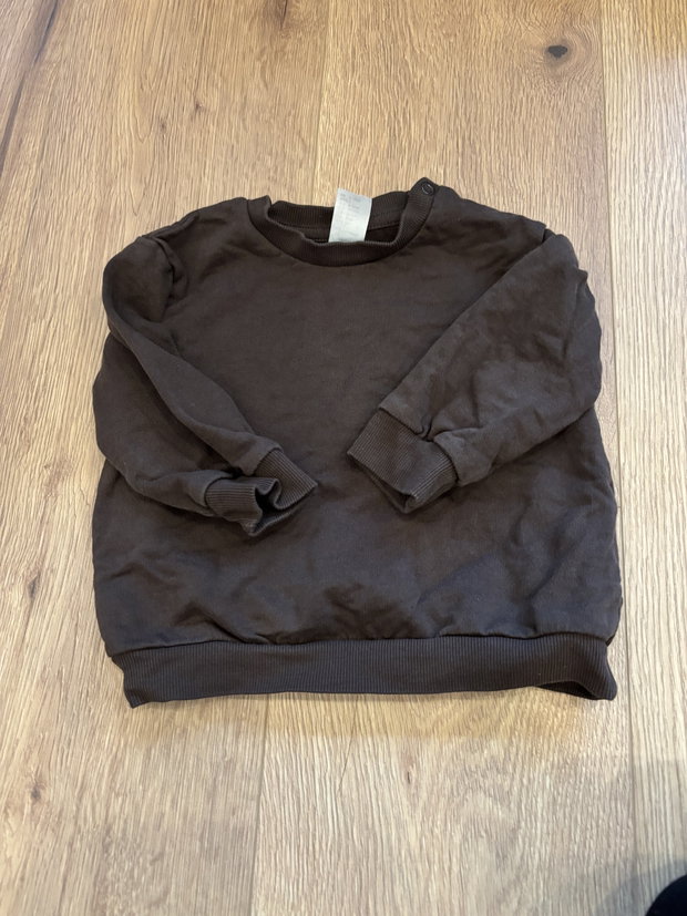 Sweatshirt dunkel braun 