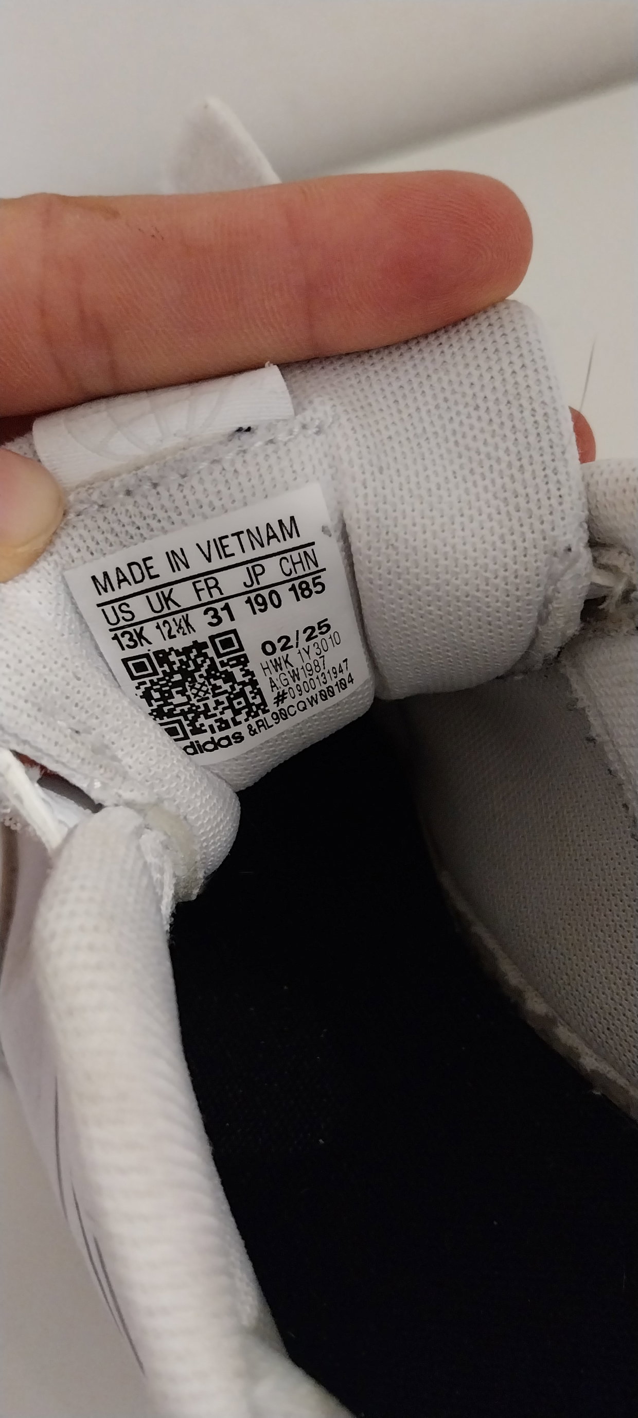 Weiße Sneaker Adidas Gr 31