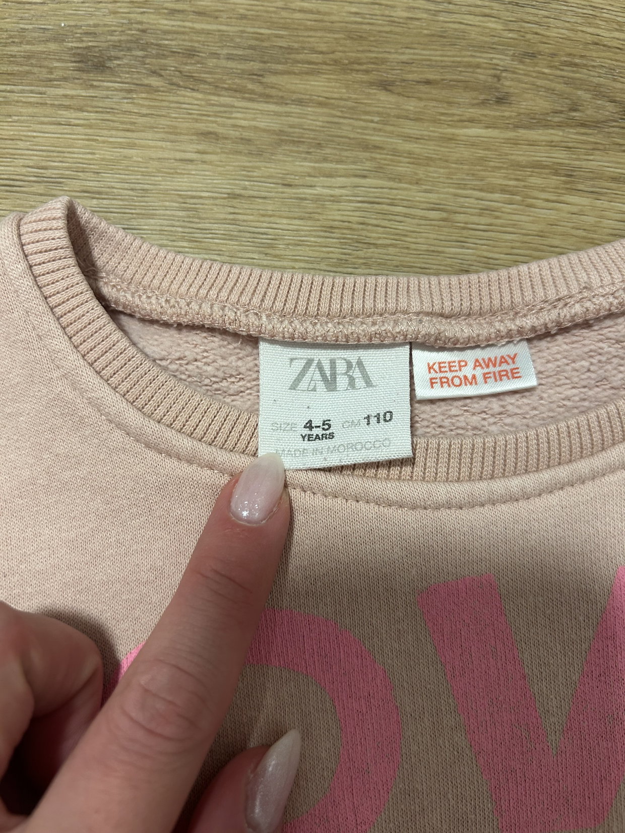 Zara Pullover rosa Print 110