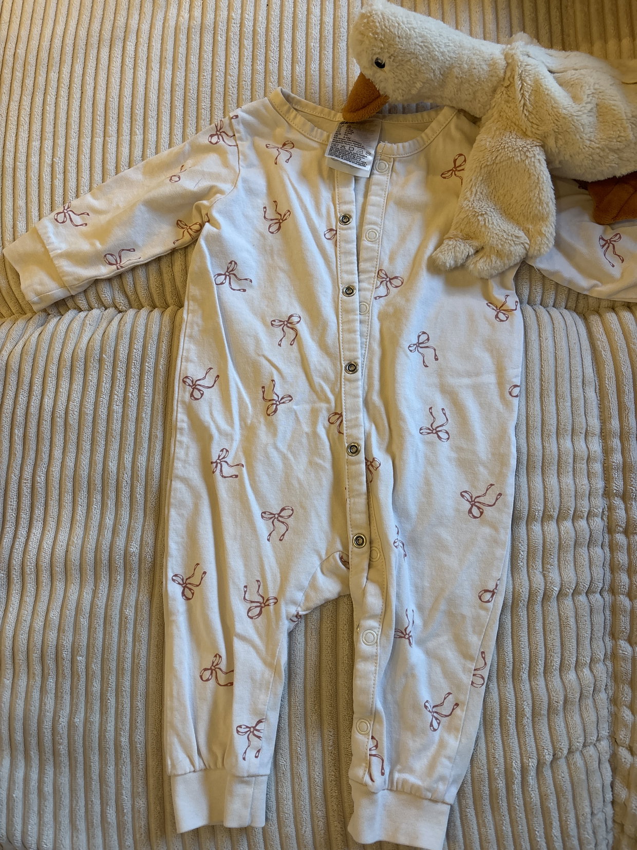 Schlafanzug Schleifen, H&M, Größe 68