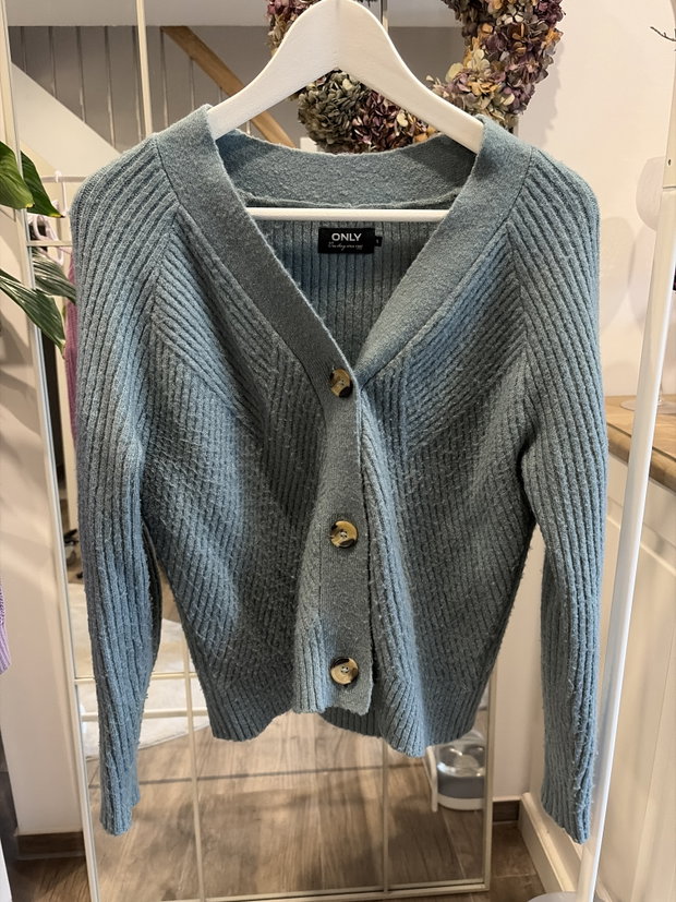 Only Strickjacke - petrol
