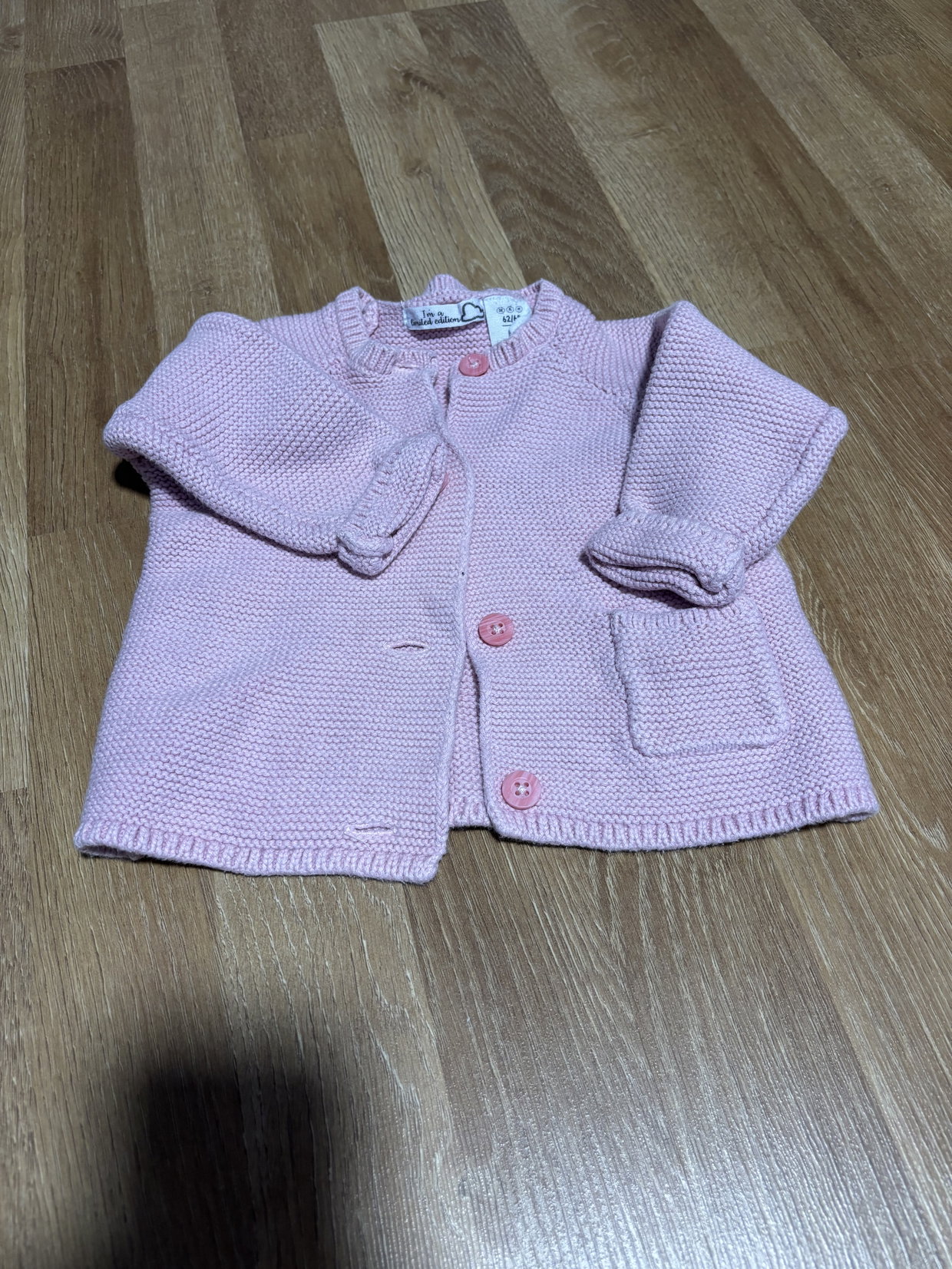 Strickjacke rosa gr. 62/68