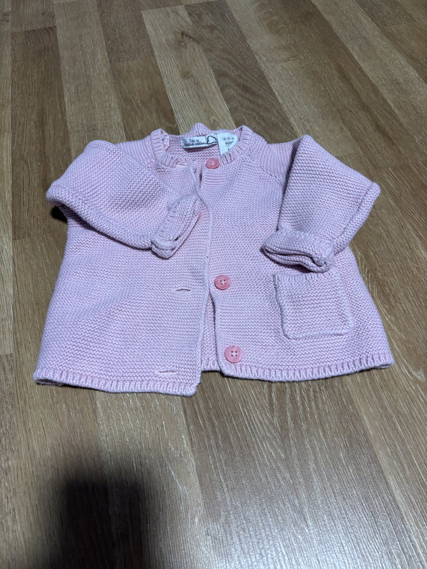 Strickjacke rosa gr. 62/68