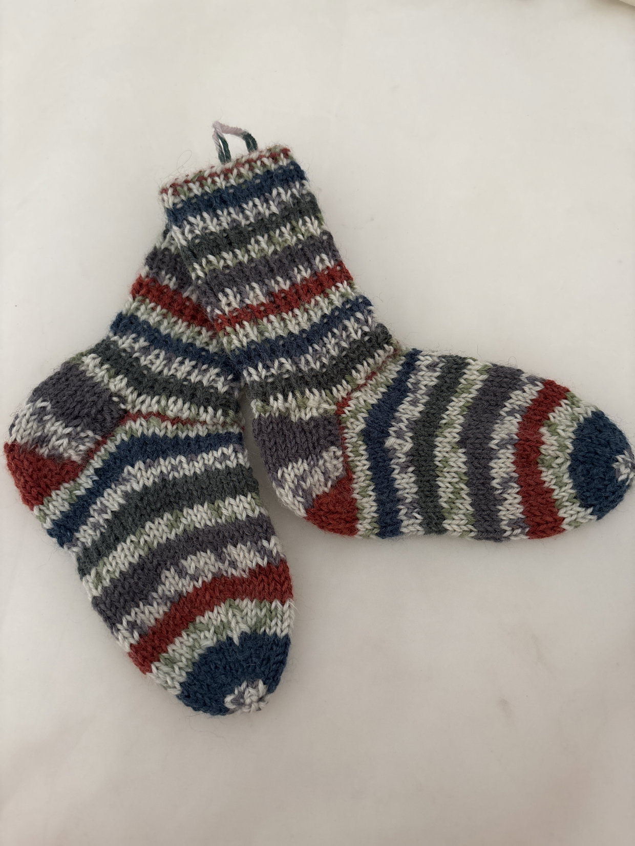 Socken selbstgestrickt 